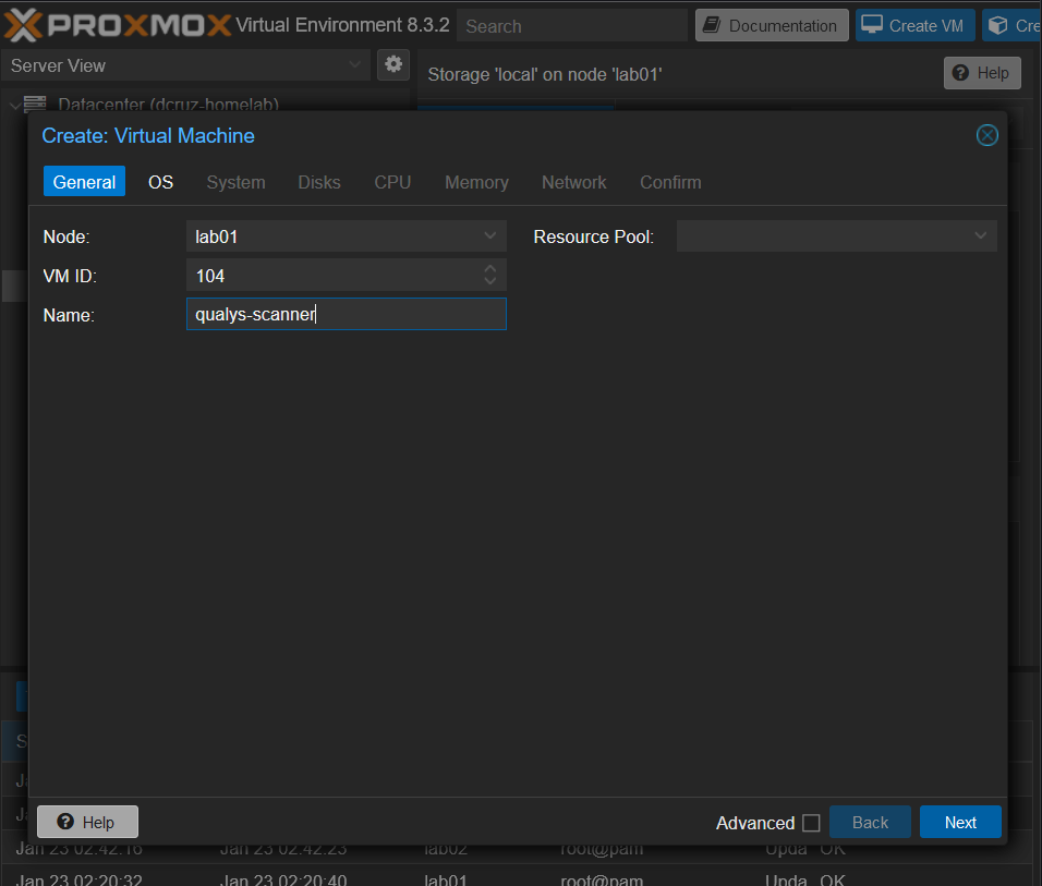 Proxmox VM ID
